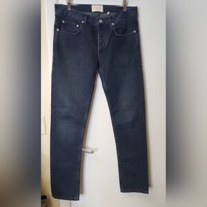 Sandro Paris Droit Slim Fit Dark Blue Denim Jeans Size 32